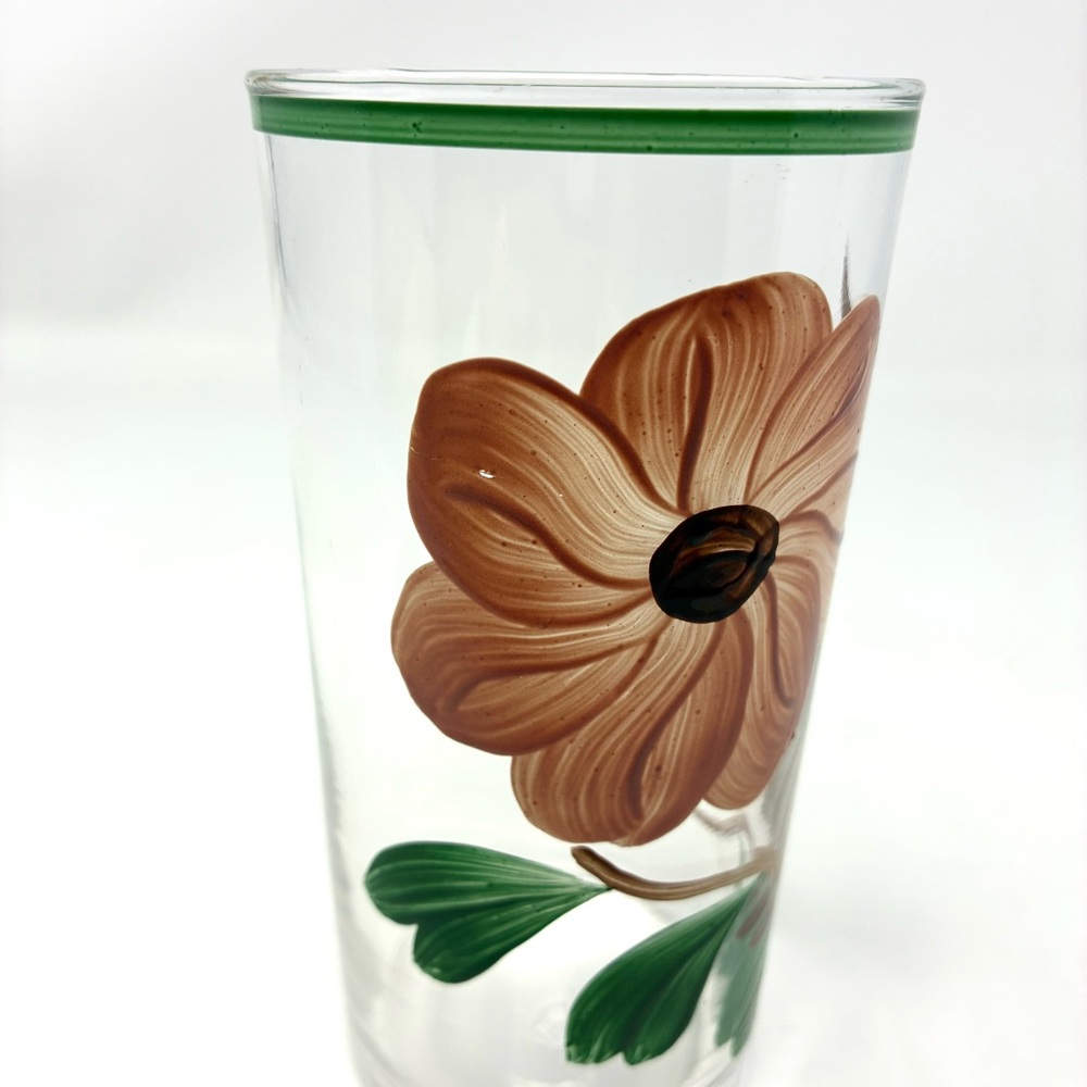 Blue Ridge Southern Pottery Glassware Tumbler Ridge Daisy Pattern Federal Glass - Picture 6 of 8